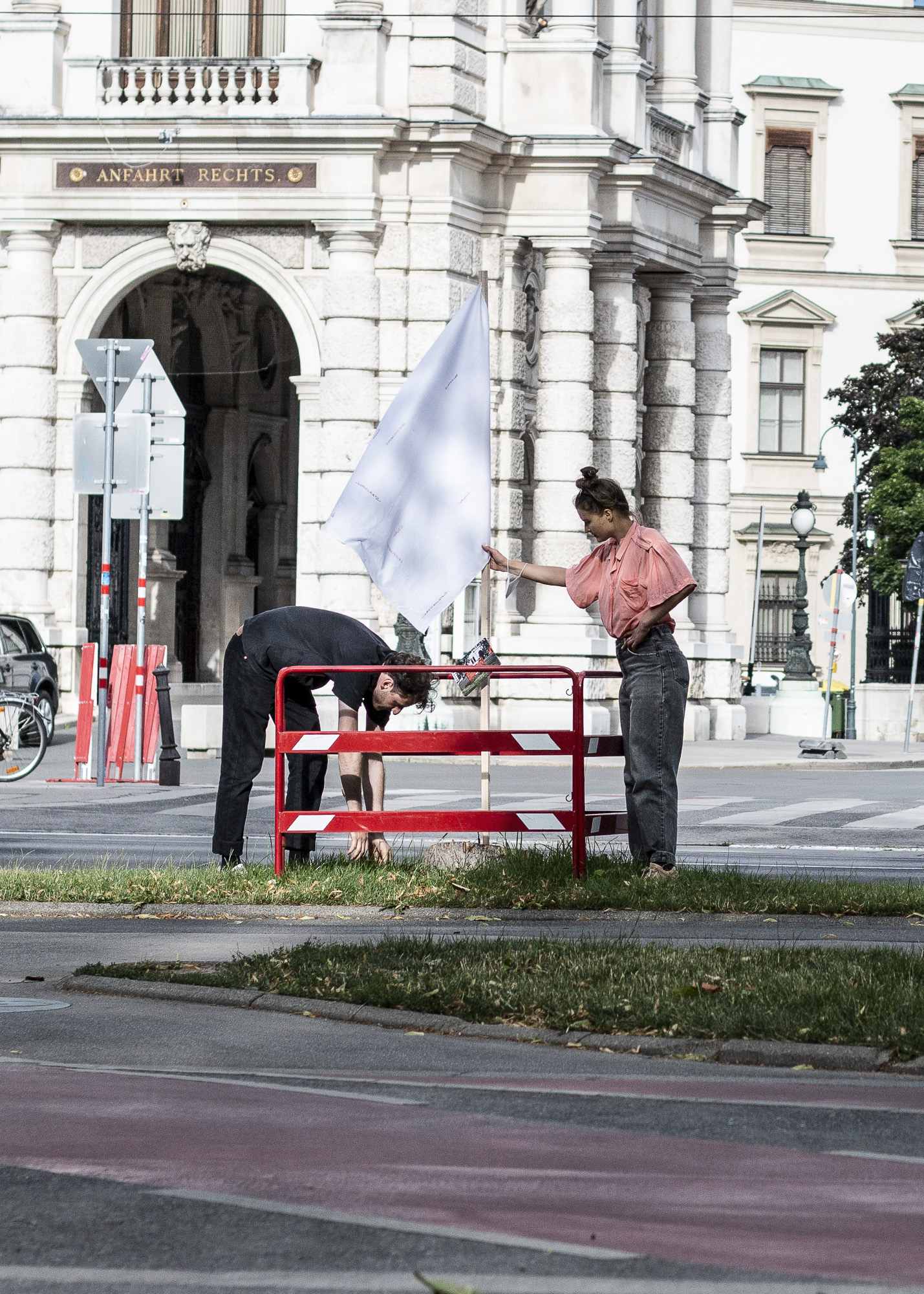 RED FENCES, WHITE FLAGS